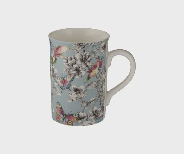 Hummingbird Floral Duckegg Mug 300ml