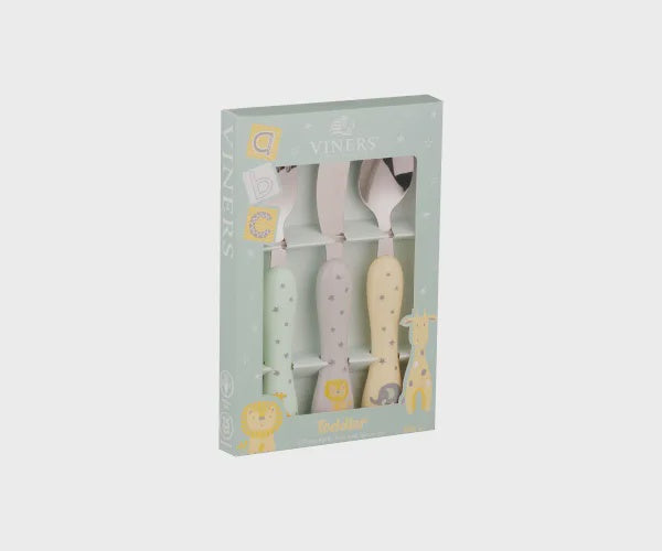 Toddler 3 Pce Cutlery Set Giftbox