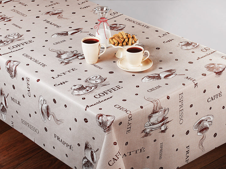 Wipeclean Table Cloth 140cm/54in By The Metre - 1046-01