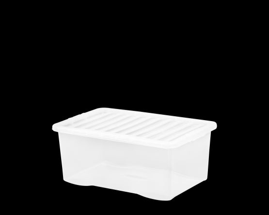 Crystal 45L Box & Lid Clear