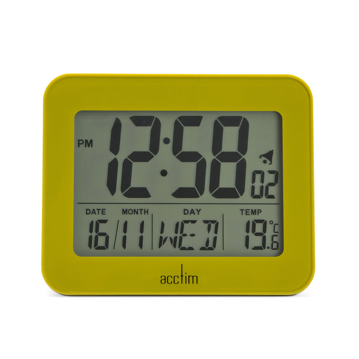 Acctim Otto Digital Temperature Alarm Clock Heather 16355