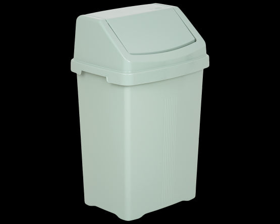 Casa 50Ltr Swing Bin Silver Sage