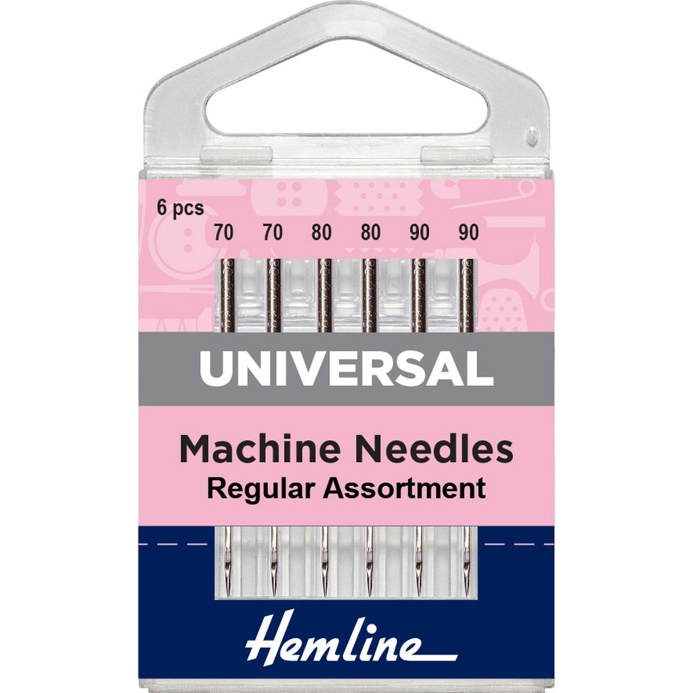 Sewing Machine Needles: Universal: Regular Assortment: 6 Pieces