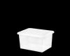 Crystal 37 Litre Box & Lid Clear