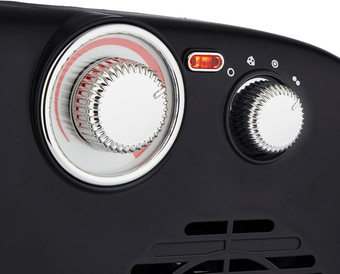 Status Retro Dual Position Fan Heater  1800w  Black