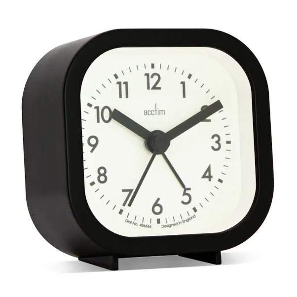 Acctim Robyn Mini Bedside Alarm Clock Black 16303