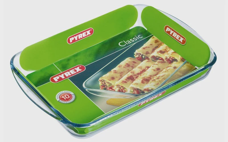 Pyrex Classic Glass Rectangular Roaster High Resistance, 35x23cm