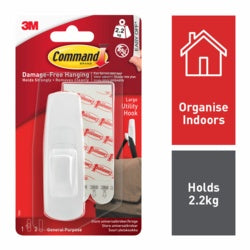 Command Utility Hook 1 Hook, 2 Large Strips