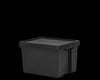 Wham Bam 45L H.Duty Box & Lid Black Recycled