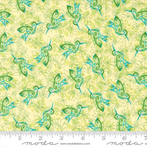 Moda Land Of Enchantment Fabric By Sariditty Reviving Green 45034-29 Sold By The Metre