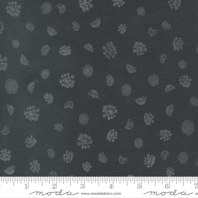 Moda Woodland & Wildflowers Fabric By Fancy That Charcoal 45587-19 Sold By The Metre