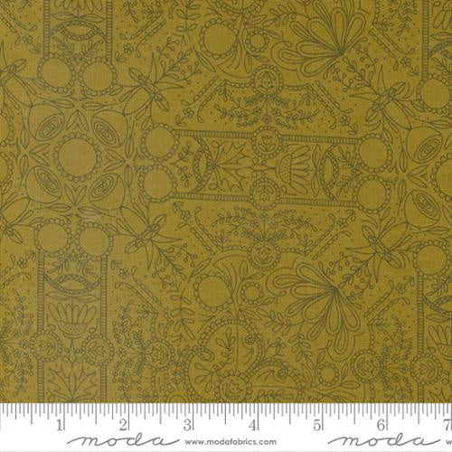 Moda Quaint Cottage Fabric By Gingiber Lichen 48373-14 Fat Quarter 50x55cm