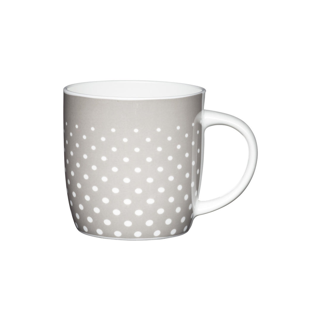 KitchenCraft China Grey Polka Mug