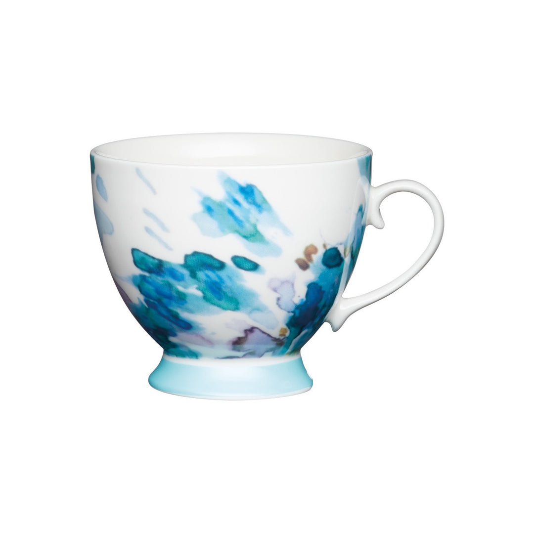 KitchenCraft  Painted Floral Footed Mugs