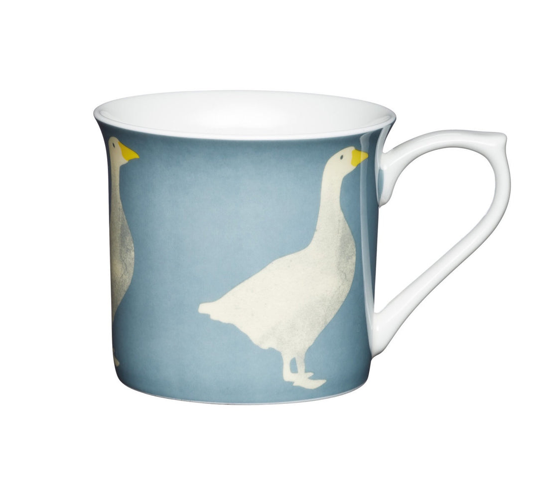 KitchenCraft Fluted China Goose Mugs