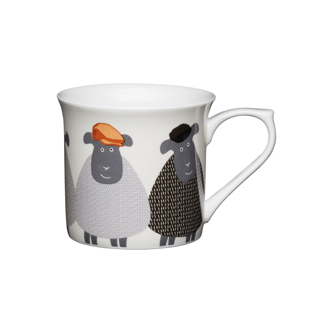 KitchenCraft Fluted China Sheep Mugs