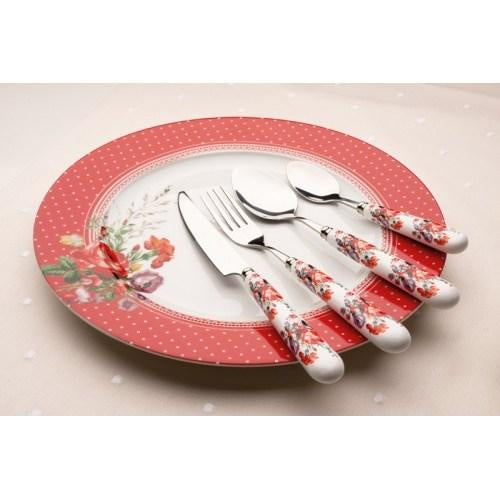 Katie Alice Scarlet Posy Cutlery Set 16pc