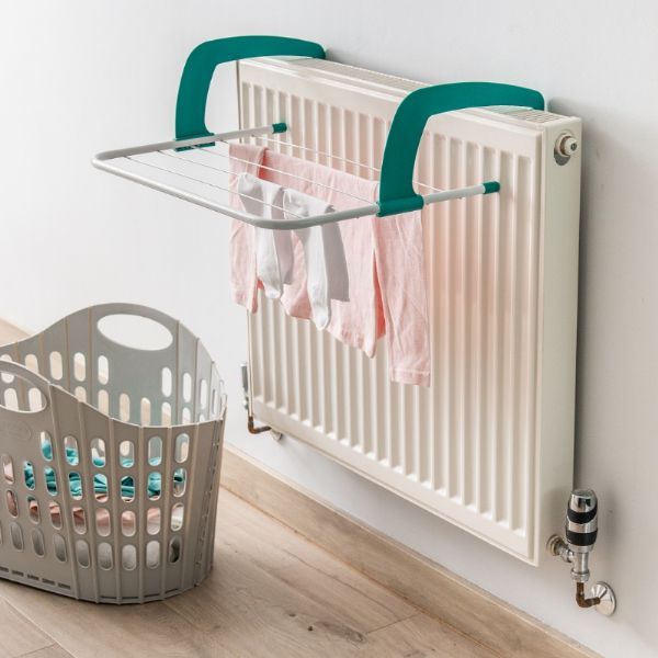 Addis 6 Bar Radiator Airer 3m Metallic