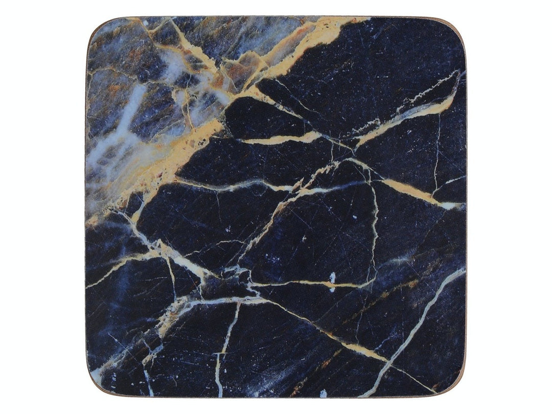 Creative Tops Navy Marble Pack Of 6 Premium Coasters