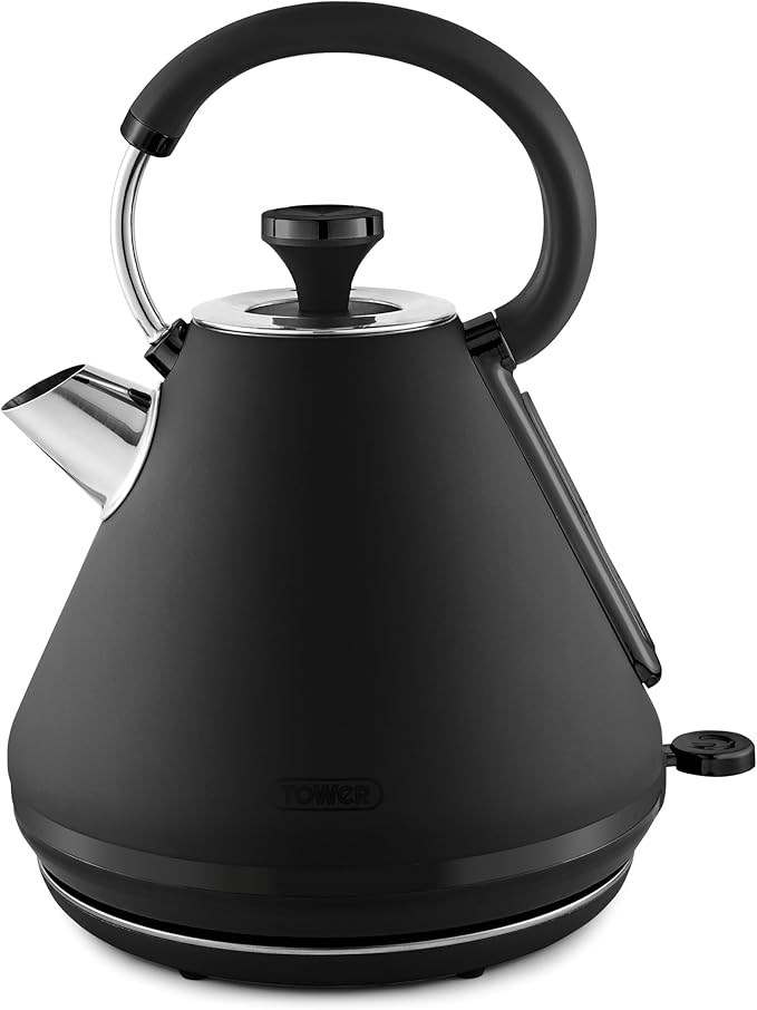 Tower Sera 1.7L 3KW Kettle Black Smoked Black Trim T10079BLK