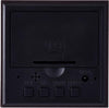 Acctim Ark Cube Led Alarm Clock Black Wood 16063