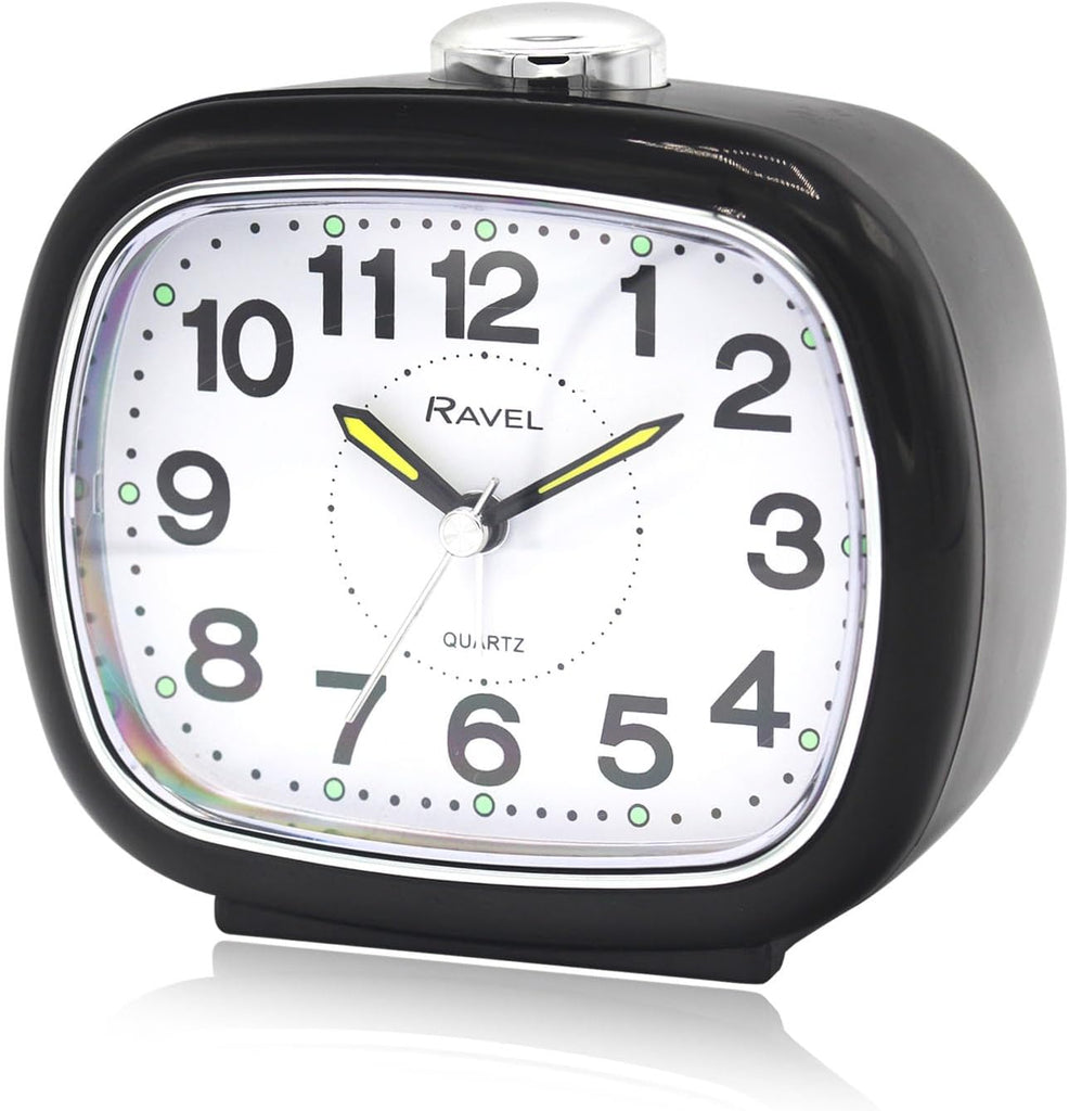 Ravel Midsize Alarm Clock Black