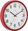 Acctim Kempston 35cm Metal Wall Clock Red 27814