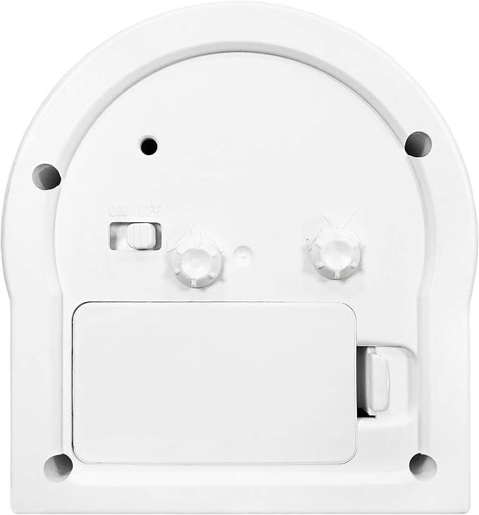 Acctim Archer Non-Ticking Alarm White 16212