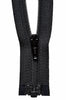 Light-Weight Open End Zip: 36cm: Black