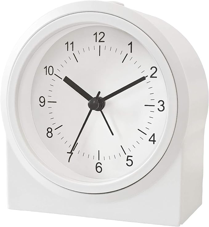 Acctim Archer Non-Ticking Alarm White 16212