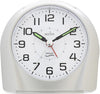 Acctim Europa Sweep Non-Ticking Alarm Clock Silver 14117