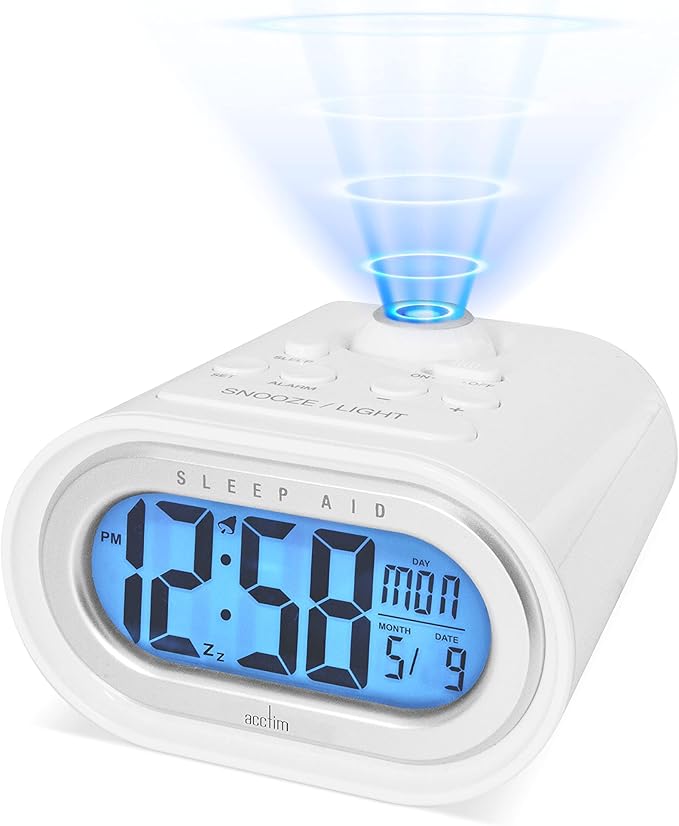 Acctim Dormir Sleep Aid Pulsating Projector Digital Alarm Clock 16282