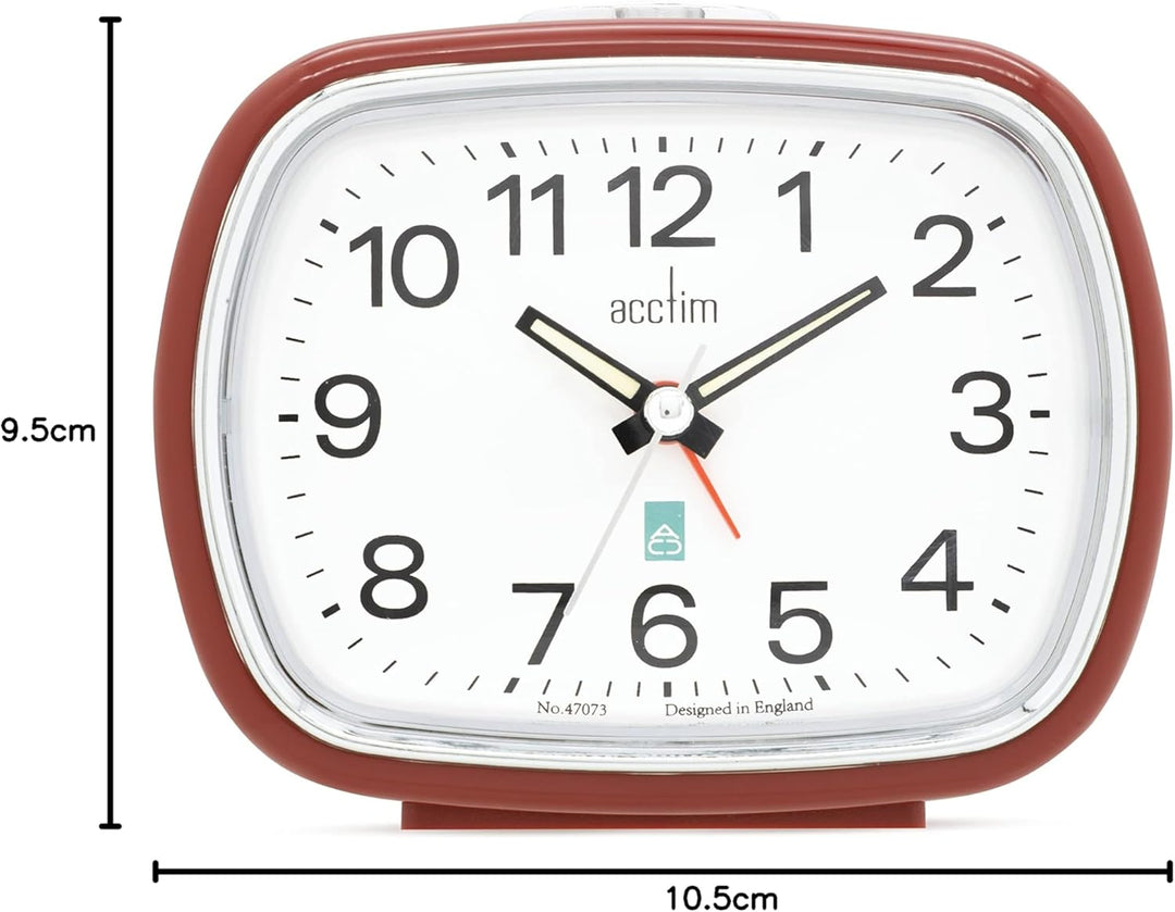 Acctim Camille Alarm Clock Red 15464