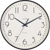 Acctim Earl 25cm Sweep Non-Ticking Wall Clock Black 22563