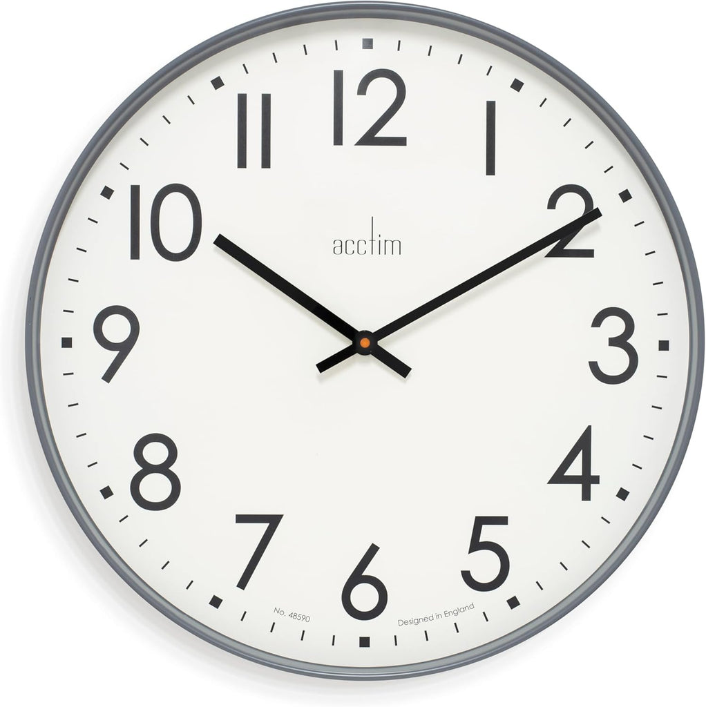 Acctim Ashridge 50cm Wall Clock Dark Grey 22777