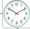 Acctim Hugo Modern Bright 30cm Wall Clock Sky 23039