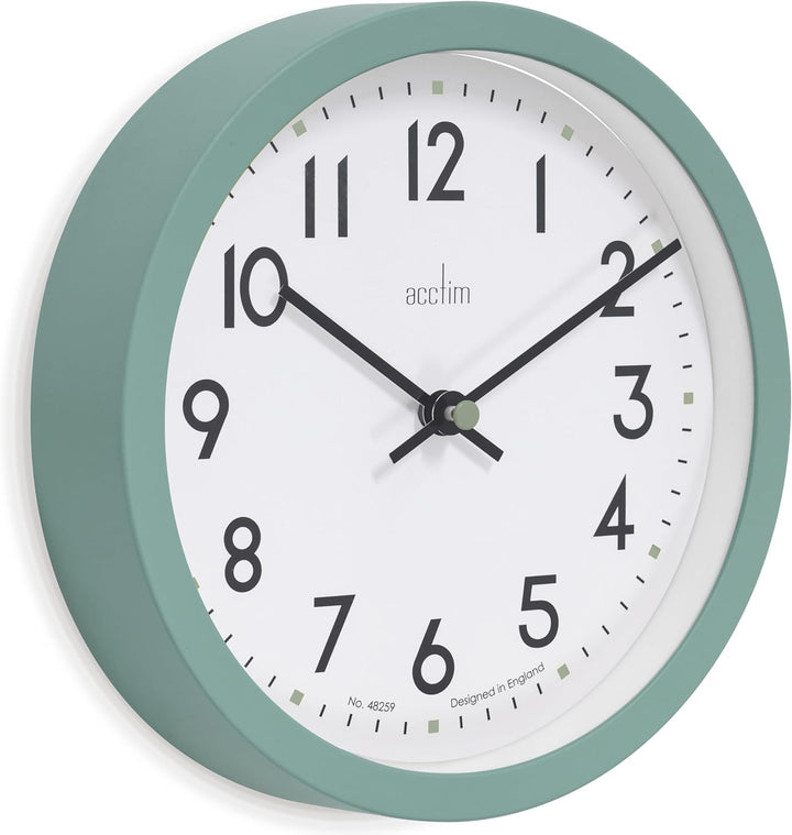 Acctim Elstow 20Cm Wall Clock Meadow Green 22845