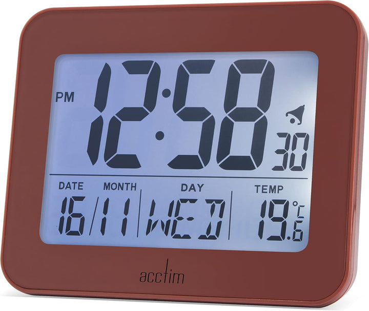 Acctim Otto Digital Temperature Alarm Clock Spice 16354