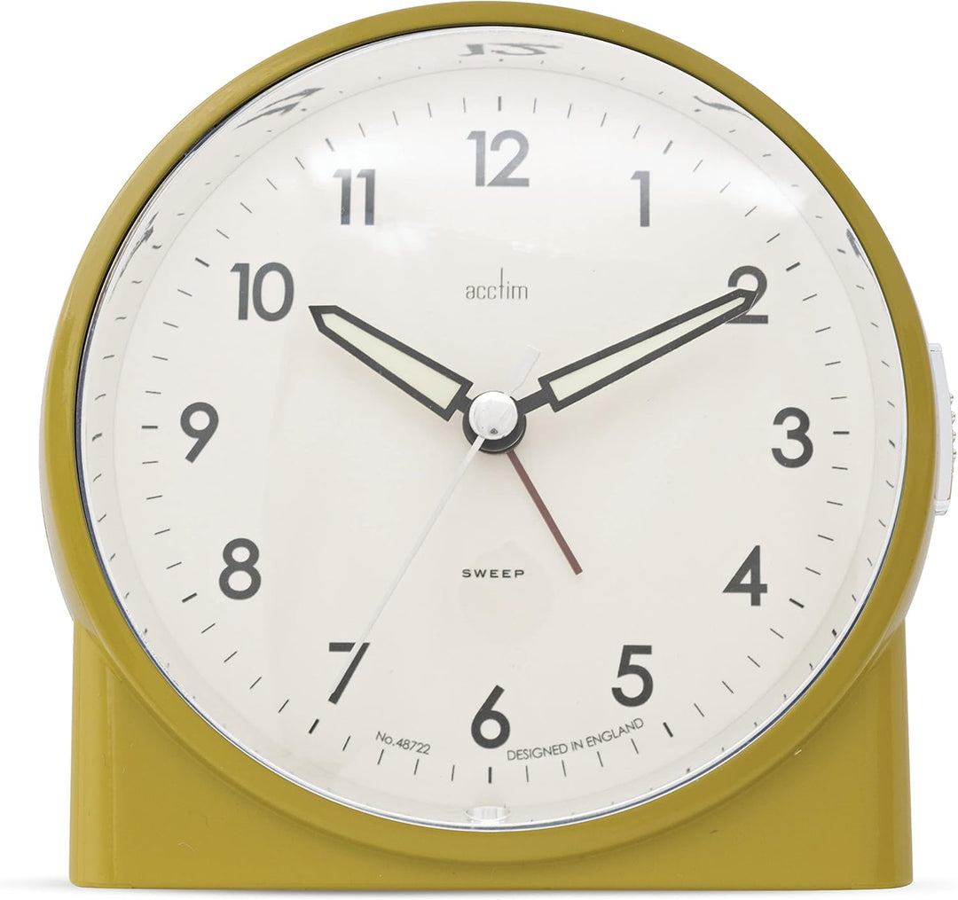 Acctim Arlo  Non-Ticking Alarm Clock Heather 16375