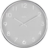 Acctim Elma 25cm Wall Clock Smoke Chrome 22837