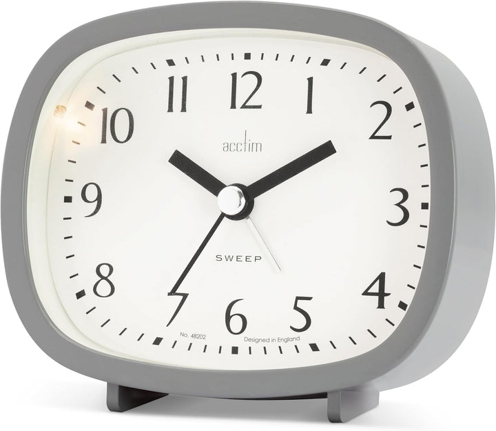 Acctim Hilda Backlight Alarm Clock Pigeon Grey 15907