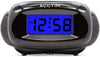 Acctim Aura LCD Alarm Clock Black 15523