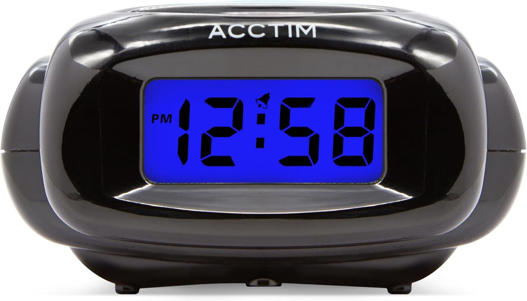 Acctim Aura LCD Alarm Clock Black 15523