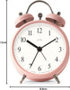 Acctim Haven Double Bell Alarm Clock Pink 16390