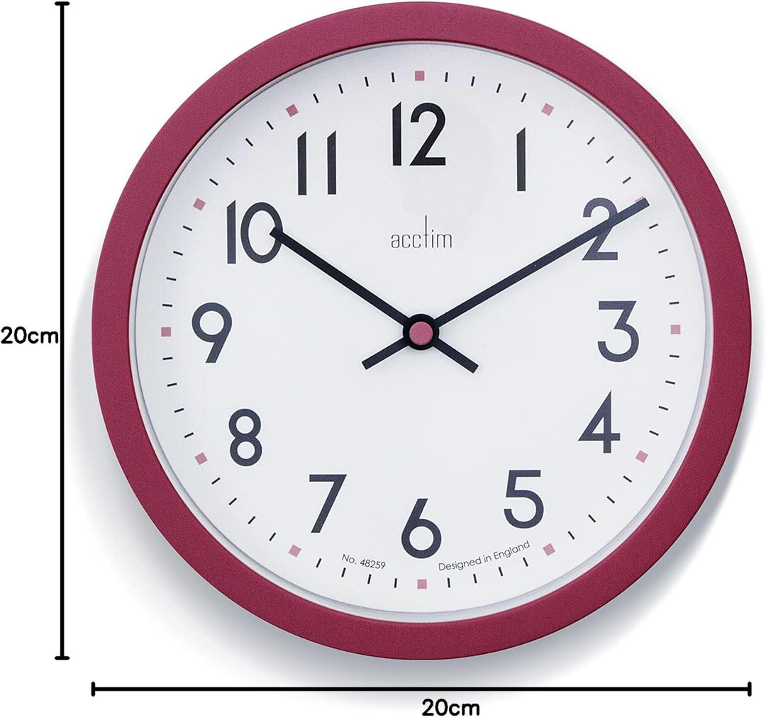 Acctim Elstow 20Cm Wall Clock Clay 22844