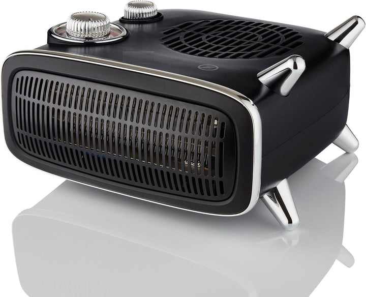 Status Retro Dual Position Fan Heater  1800w  Black