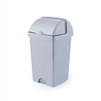 Addis Recycled 25L Roll Top Bin - Light Grey