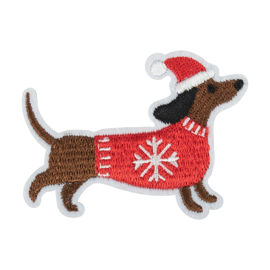 Motif: Iron on: Christmas: Dachshund