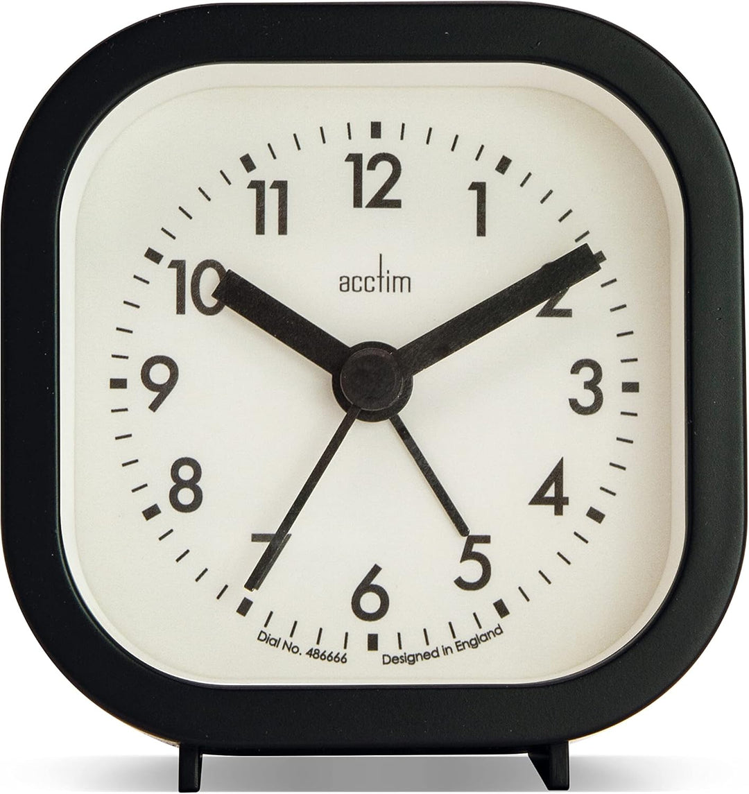 Acctim Robyn Mini Bedside Alarm Clock Black 16303