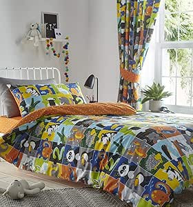 Animals Jigsaw Duvet Cover Set Single